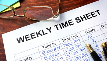 Weekly timesheet